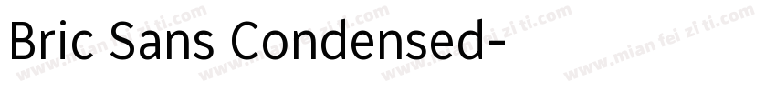 Bric Sans Condensed字体转换